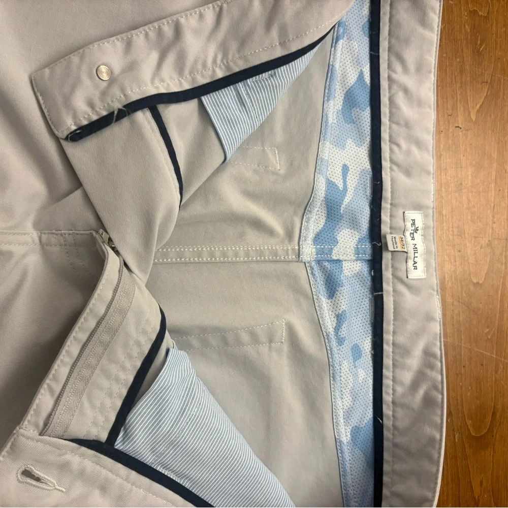Peter Millar Light Gray Chino Pants EB66 light grey 34-32